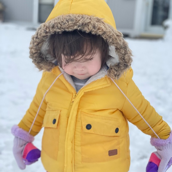 Yellow toddler puffer - Picture 2 of 2